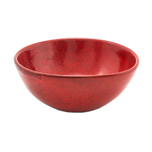 FOH DBO153RDP22 28 Oz. Chili Round Porcelain Kiln Bowl