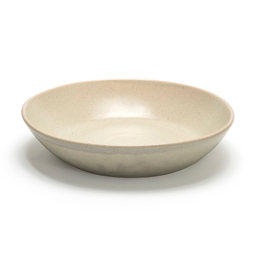 FOH DBO157MUP22 48 Oz. Mushroom Round Porcelain Kiln Bowl