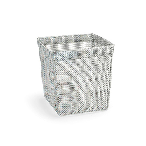 FOH BHO128GYV21 6.25" W x 5.5" D x 5.75" H Gray Woven Vinyl Square 1/6 Size Metroweave Housing Only