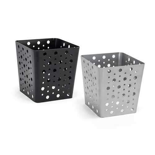 FOH BHO067BCI21 6.25" W x 5.5" D x 6" H Powder-Coated Iron Rectangular Small Buffet Building Blocks Dots Housing Only