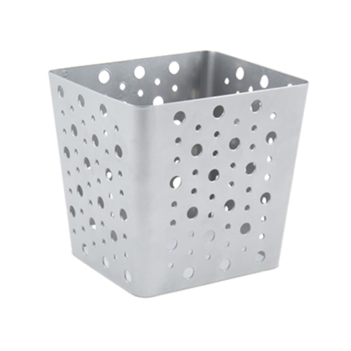 FOH BHO067BCI21 6.25" W x 5.5" D x 6" H Powder-Coated Iron Rectangular Small Buffet Building Blocks Dots Housing Only