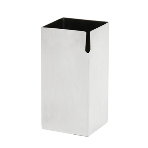 FOH TCR009MSS23 7 Oz. Silver Mirror Stainless Steel Round Serving Accessories Creamer or Check Holder