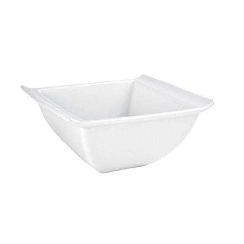 FOH DBO092WHP22 18 Oz. Square Porcelain Nouvelle Bowl