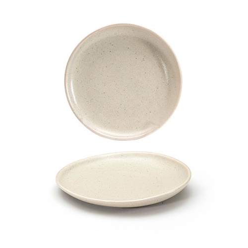 FOH DAP076MUP23 6" Dia. Porcelain Round Mushroom Kiln Plate