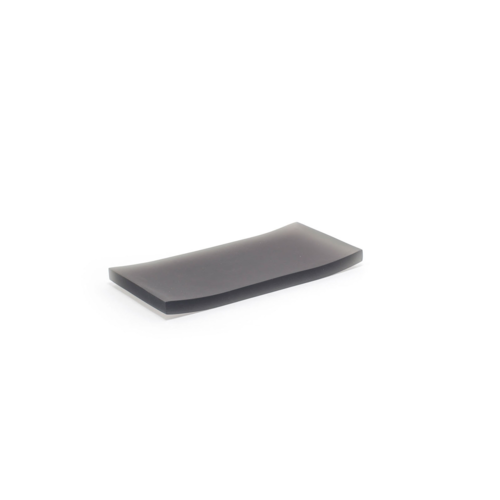 FOH RTR026GYR13 4" W Smoke Rectangular Composite Amenity Tray
