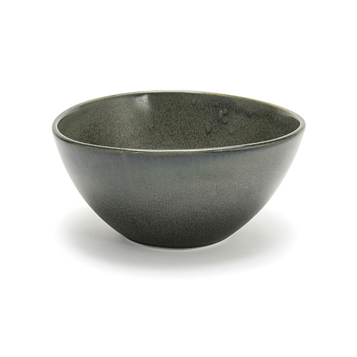 FOH DBO154DGP21 42 Oz. Sage Round Porcelain Kiln Bowl
