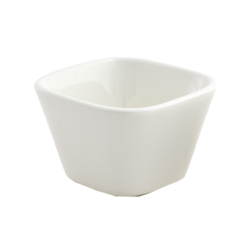FOH DBO047BEP23 7 Oz. Square Porcelain Catalyst Bowl