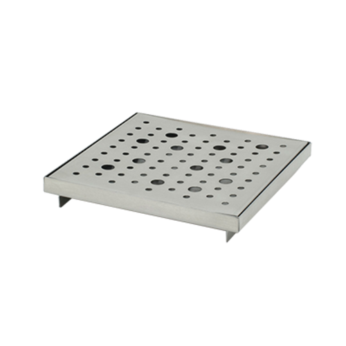 FOH BPT036BSS22 6" Silver Stainless Steel Square Dots Drip Tray