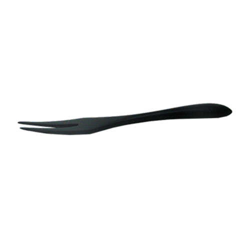 FOH BUT027BKB94 3.5" L Black Bamboo Servewise Re-usable Mini Fork