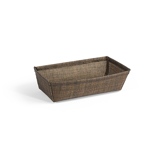 FOH RBA005COV22 7.5" L x 4" W x 2" H Mesh Copper Woven Vinyl Rectangular Metroweave Basket