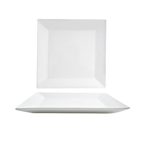 FOH SPT031WHP11 12.75" W Square Porcelain Kyoto Platter