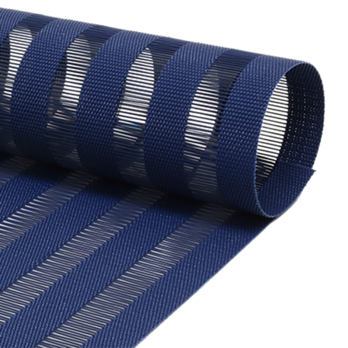 FOH XPM102BLV83 16" W Blue Vinyl Rectangle Metroweave Placemat