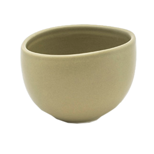 FOH DBO149GRP23 8 Oz. Sea Grass Round Porcelain Tides Cup/Bowl