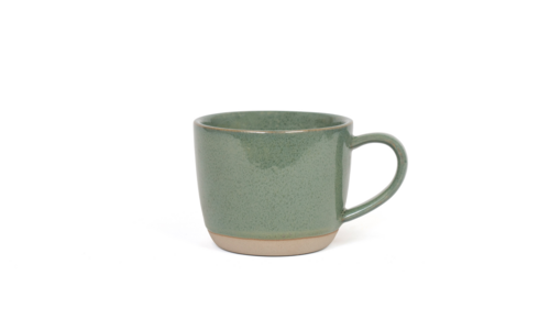 FOH DMU027GRP23 16 Oz. Moss Porcelain Artefact Mug