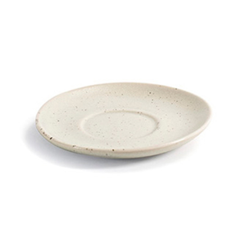 FOH DCS059MUP23 4.75" Dia." x 0.75" Mushroom Porcelain Round Glazed Finish Kiln Saucer