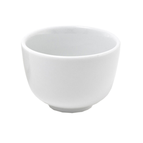 FOH DMU006WHP23 4 Oz. Round Porcelain Cup and Ramekin