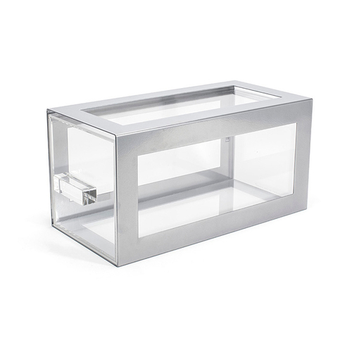 FOH BHO123BCI20 6.25" W x 13" D Silver Acrylic Self-Service Metal Housing or Drawer Set