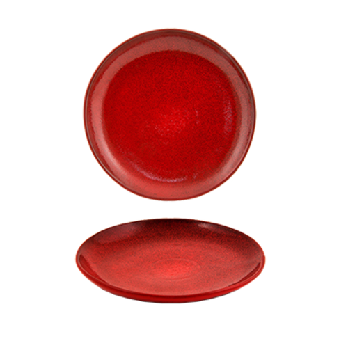 FOH DSP031RDP23 8" Dia. Round Porcelain Chili Kiln Plate