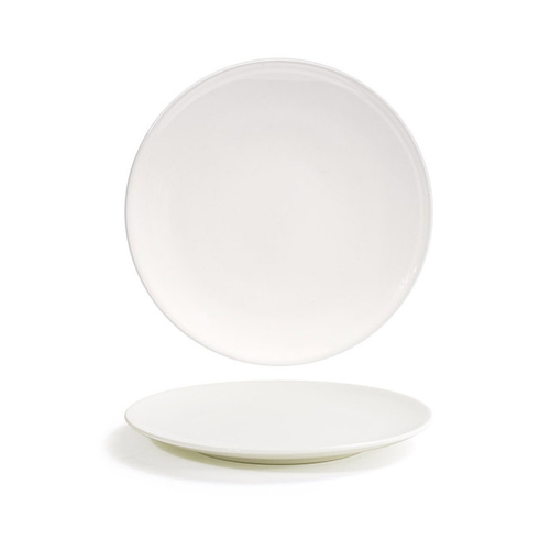 FOH DSP044BEP22 8" Dia. Round Porcelain Coupe Catalyst Plate