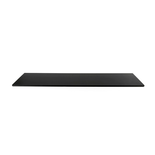 FOH BHO055BKW20 36" W Black Bamboo Rectangle Buffet Building Blocks Buffet Board