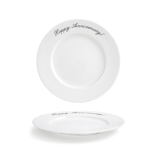FOH COS063WHP21 10.5" Dia. Porcelain Round Celebration Monaco Plate