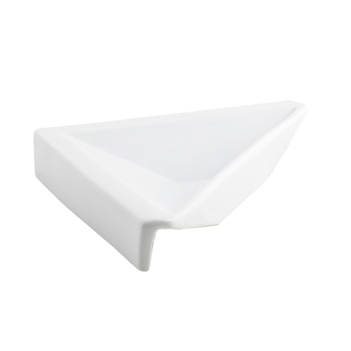 FOH DSD066WHP23 2 Oz. White Triangle Porcelain Kyoto Ramekin