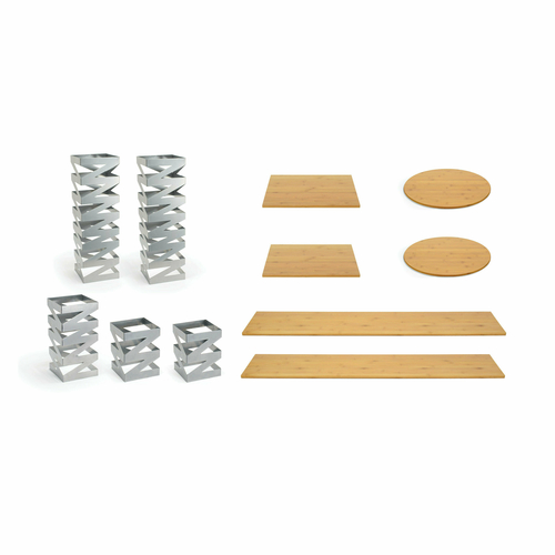 FOH BST018MUM28 Silver Metal Buffet Essentials