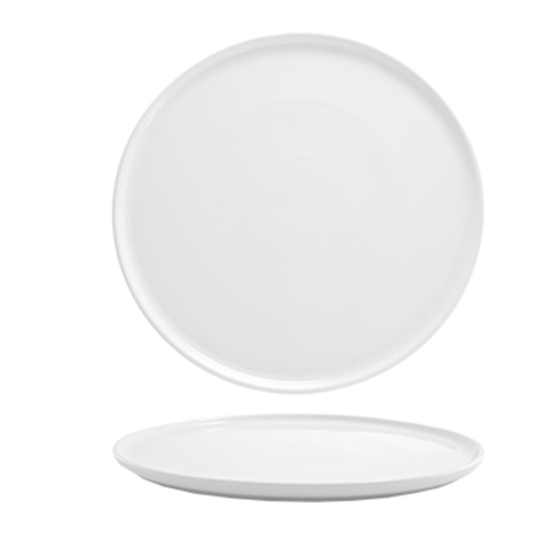 FOH DOS026WHP21 13" Dia. Round Porcelain Coupe Harmony Plate