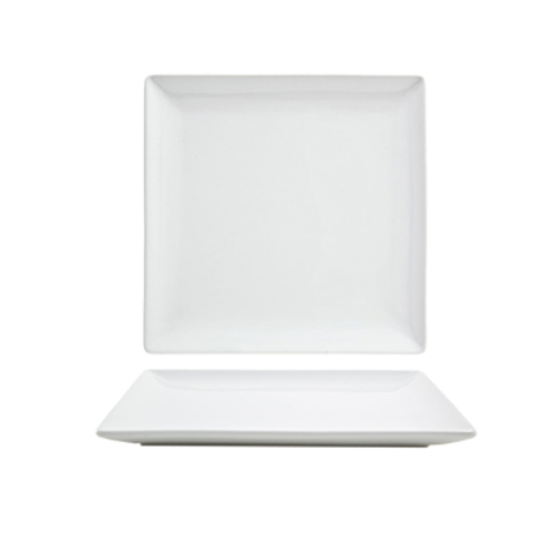 FOH DAP017WHP23 8.25" W Porcelain Square Mod Plate