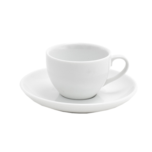 FOH DCS043WHP22 2.5 Oz. Round Seattle Cup and Saucer Set