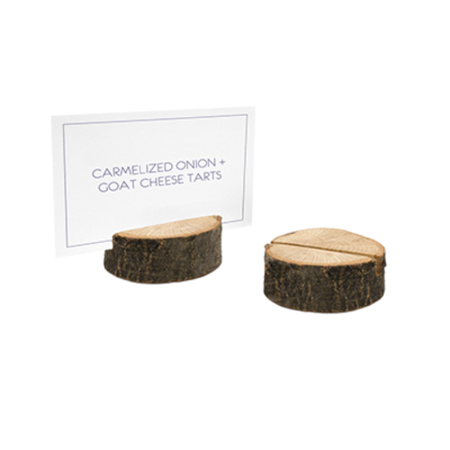FOH BHO074NAW23 2.5" W Wood ROOT Menu or Sign Holder