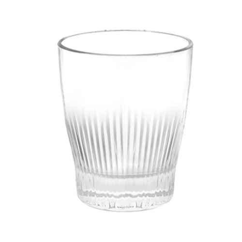 FOH RDO003CLG25 10 Oz. Round Chisel Double Old Fashion Glass