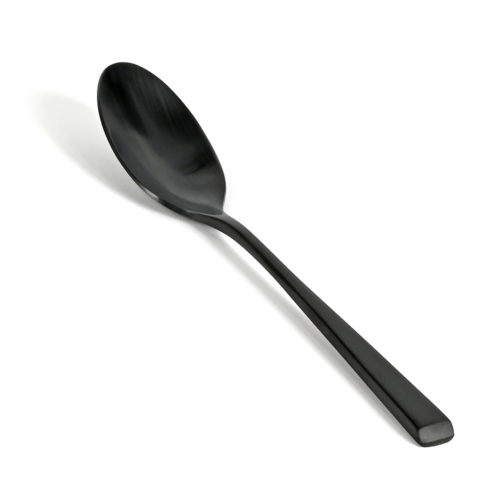 FOH FDS006BKS23 8" L Matte Black Stainless Steel Parker Dinner Spoon