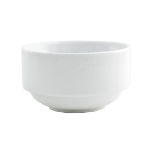 FOH DBO054WHP23 9 Oz. Porcelain Round Monaco Bouillon