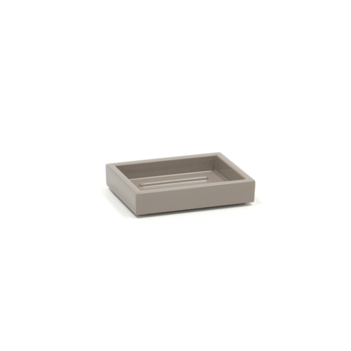 FOH RSD010BET13 3.25" W Beige Rectangular Composite Soap Dish