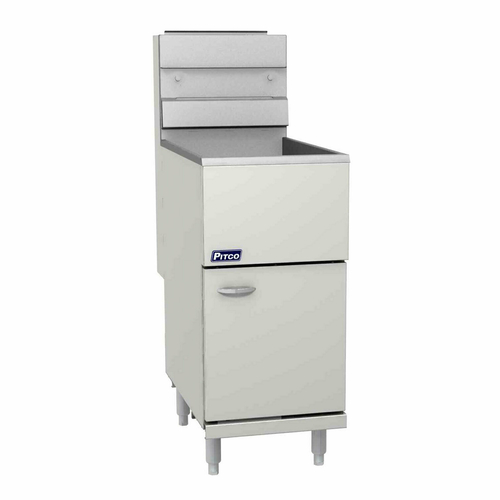 Pitco 35C+S-NG 40 Lbs. Stainless Steel Floor Model Natural Gas Fryer - 90,000 BTU