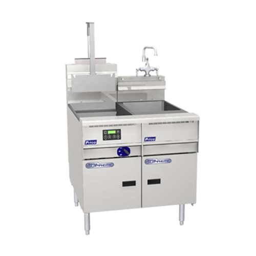 Pitco SSRS14 10 Gal. Stainless Steel Solstice Supreme Rinse Station for Gas and Electric Units