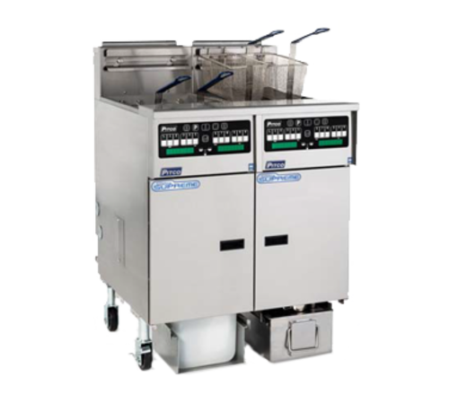 Pitco SSHLV14T-C/FD-NG 17 Lbs. Stainless Steel Natural Gas Solstice Supreme Reduced Oil Volume Fryer - 37,000 BTU