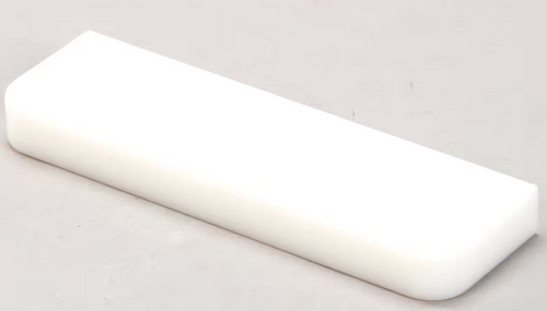 HD BLK0302 BLOCK, BT UHMW WEARBLOCK, WHITE MAKE PER PRINT