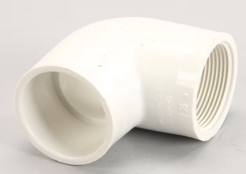 PB ELB9905 ELBOW, 1-1/2 PVC FIP X GLUE 90, PPV90F150, PVC SC