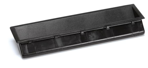 HD HDL0103 HANDLE, RECESSED DOOR PULL BLACK PLASTIC, P73-2000