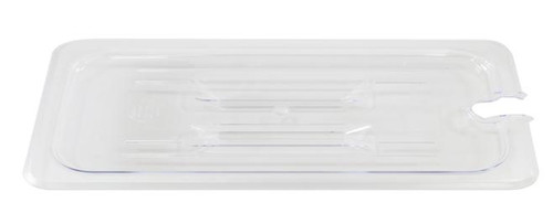 Omcan USA 80012 Clear Polycarbonate 0.11 Size Slotted Food Pan Cover