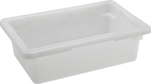 Omcan USA 85127 12" W x 9" H x 18" D White Polypropylene Rectangular Food Storage Container