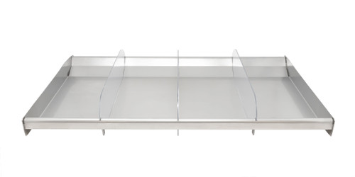 Omcan USA 44114 28.5" W x 16.75" D Stainless Steel 18 Gauge Rectangular Display tray