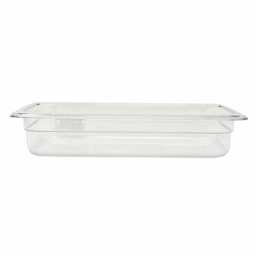 Omcan USA 80039 10.44" D Clear Polycarbonate 0.5 Size Food Pan