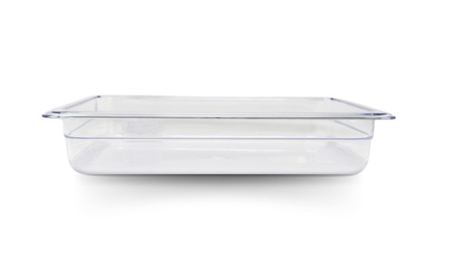 Omcan USA 80039 10.44" D Clear Polycarbonate 0.5 Size Food Pan