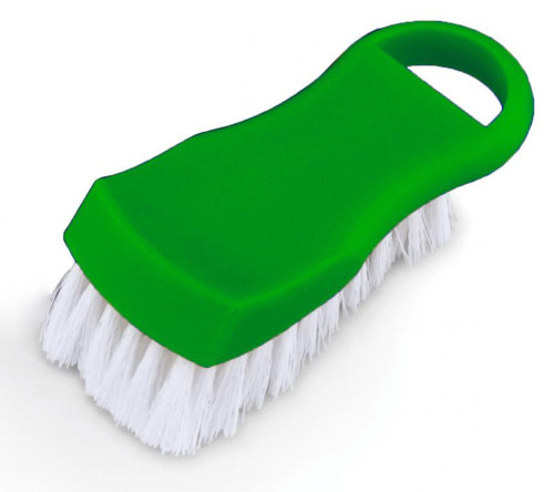 Omcan USA 80503 6" L Green Plastic Utility Cutting Board Brush