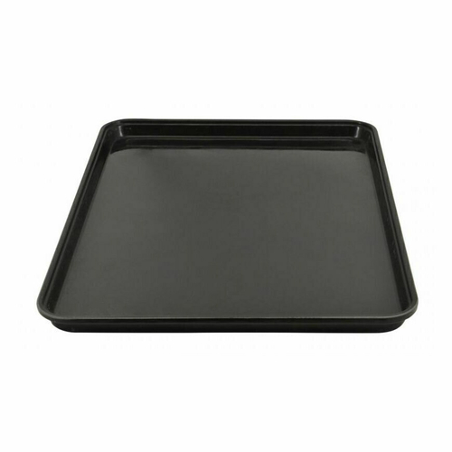 Omcan USA 43566 26″ W x 18″ D Black Fiberglass Square Market Tray