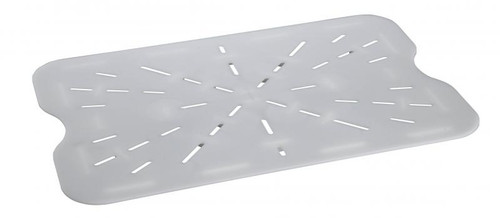 Omcan USA 85136 Clear Polycarbonate Drain Shelf for 18" x 26" Food Storage Container