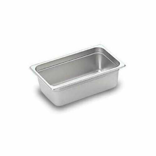 Omcan USA 80273 4" Deep Stainless Steel Solid 0.25 Size Steam Table Pan